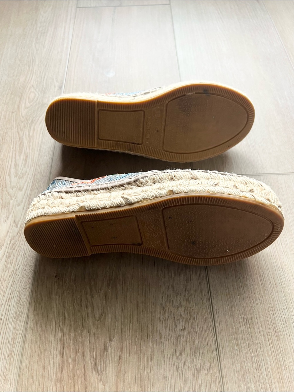Johnny Was Blue Embroidered Floral Espadrilles - Picture 8 of 8